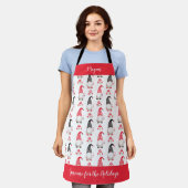 Schattigee Scandinavische Gnome Christmas Baking Schort (Gedragen)