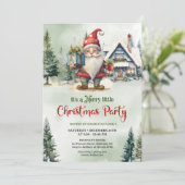 Schattigee Scandinavische gnoom enorme stijl winte Kaart (Staand voorkant)