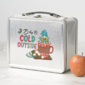 Schattigee Scandinavische kerstgnoom & warme cacao (In situ)