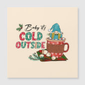 Schattigee Scandinavische kerstgnoom & warme cacao (Voorkant)