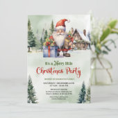 Schattigee Scandinavische kerstgnoom winter Kaart (Staand voorkant)