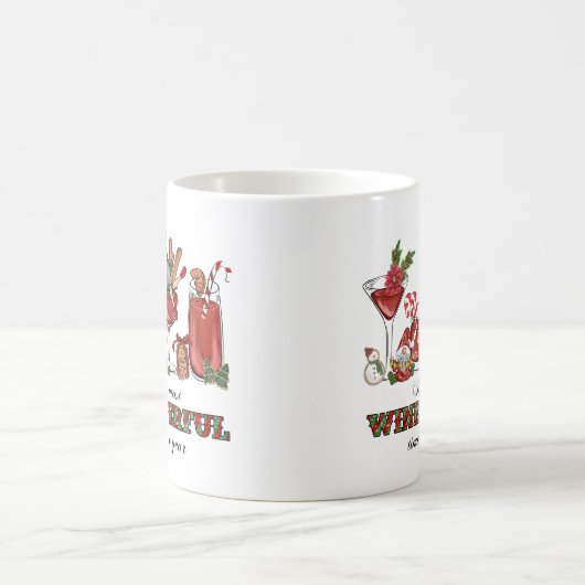 Schattigee Scandinavische kerstkabouters met wijng Koffiemok (Center)