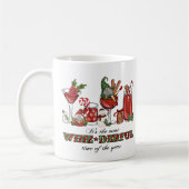 Schattigee Scandinavische kerstkabouters met wijng Koffiemok (Links)