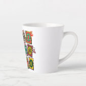 Schattigee Scandinavische Sinterklaas Gnome - Kers Latte Mok (Rechts)