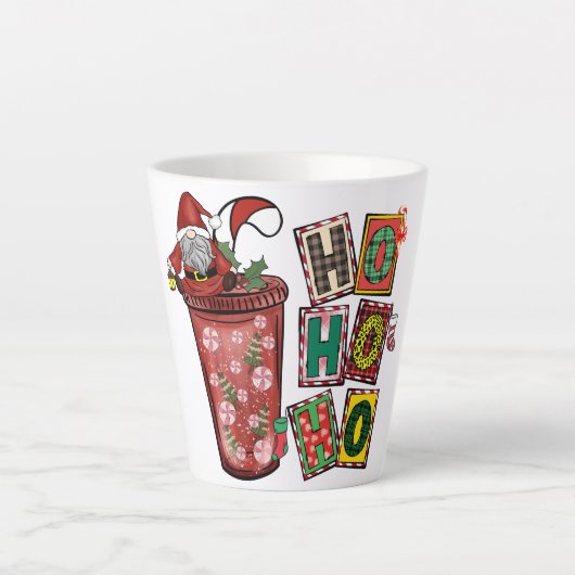 Schattigee Scandinavische Sinterklaas Gnome - Kers Latte Mok (Voorkant)