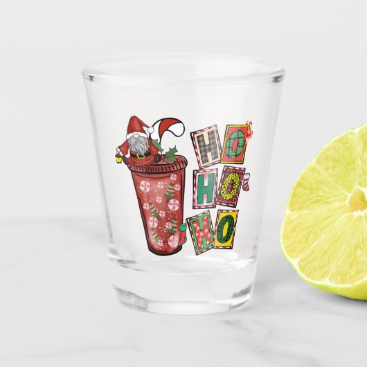 Schattigee Scandinavische Sinterklaas Gnome - Kers Shot Glas (Voorkant)