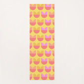 Schattigee Scandinavische Tulp Geel Sinaasappel Bl Yogamat (Voorkant)