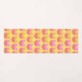 Schattigee Scandinavische Tulp Geel Sinaasappel Bl Yogamat (Voorkant (horizontaal))