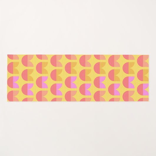 Schattigee Scandinavische Tulp Geel Sinaasappel Bl Yogamat (Voorkant (horizontaal))