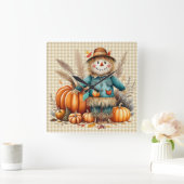 Schattigee Scarecrow wandklok (Huis)