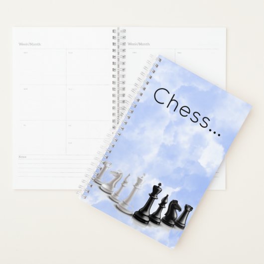 Schattigee schaakstukken Jaarlijkse Planner (Display)