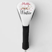 Schattigee schaatshond golfheadcover (Voorkant)