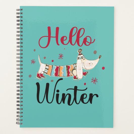 Schattigee schaatshond planner (Voorkant)
