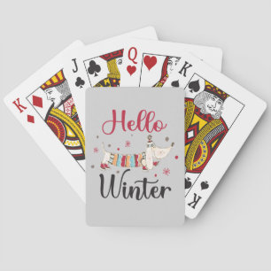 Schattigee schaatshond pokerkaarten