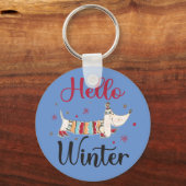 Schattigee schaatshond sleutelhanger (Voorkant)