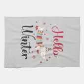 Schattigee schaatshond theedoek (Horizontaal)