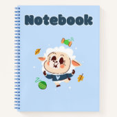 Schattigee schapen 🐑💙✨ notitieboek (Voorkant)