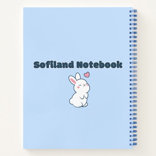 Schattigee schapen 🐑💙✨ notitieboek (Achterkant)