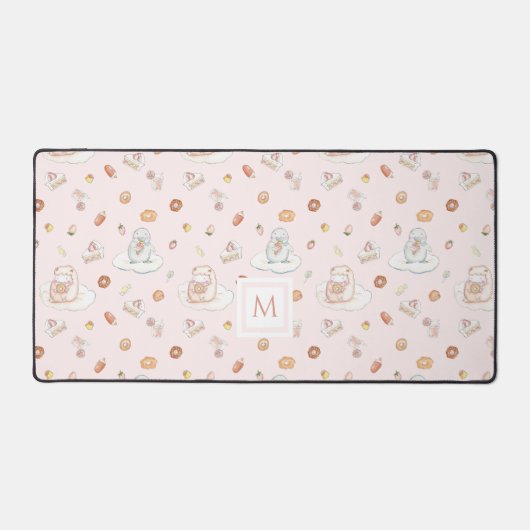 Schattigee Schapen Pinguïn Snoepjes Dromen Roze Mo Bureaumat (Voorkant)