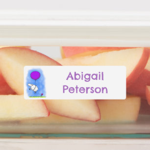 Schattigee schapenballon cartoon humor gepersonali labels