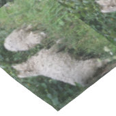 Schattigee schapenetende bladeren tafelkleed (Gekanteld)