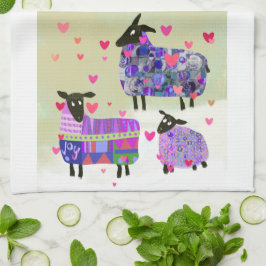 Schattigee schapenkeuken handdoek
