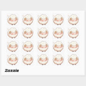 Schattigee schapenlach vierkante sticker (Vel)
