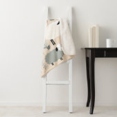 Schattigee schapenpastel kleuren minimaal geperson sherpa deken (In situ)