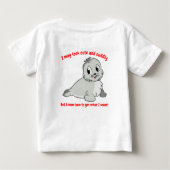 Schattigee Schattige Bee en Seal Cub Graphic (Achterkant)