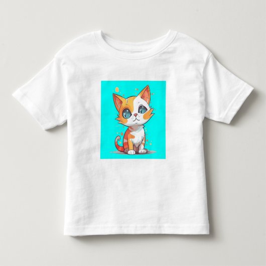Schattigee Schattige bruine kat Kinder Shirts (Voorkant)
