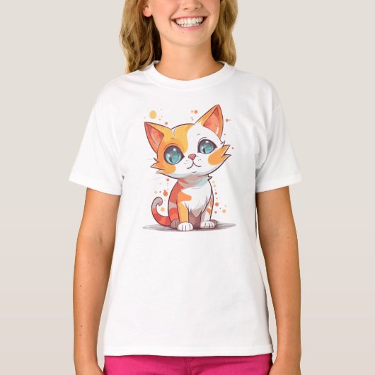 Schattigee Schattige bruine kat T-shirt (Voorkant)