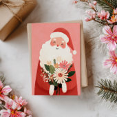 Schattigee Schattige Cartoon Kerstman Vrolijk Kers Kaart