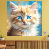 Schattigee Schattige Cat-37823 Canvas Afdruk (Insitu (Woonkamer))