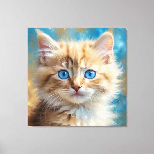 Schattigee Schattige Cat-37823 Canvas Afdruk (Voorkant)