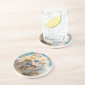 Schattigee Schattige Cat-37823 Zandsteen Onderzetter (Zijkant)