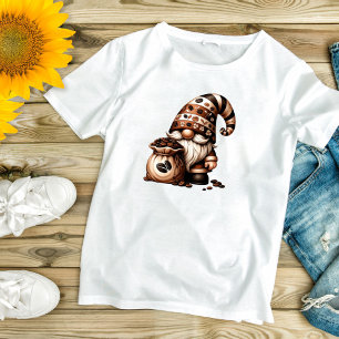 Schattigee Schattige Coffee Gnome Vrouwen T-shirt