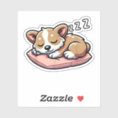 Schattigee Schattige Dierenvrienden Welsh Corgi P Sticker (Vel)