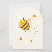 Schattigee schattige Honingbij thema 1e verjaardag Kaart (Achterkant)