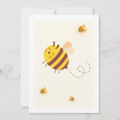 Schattigee schattige honingbij thema 5e verjaardag kaart (Achterkant)