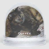 Schattigee Schattige Huisdier Kat, Hond, Baby Foto Sneeuwbol (Voorkant)