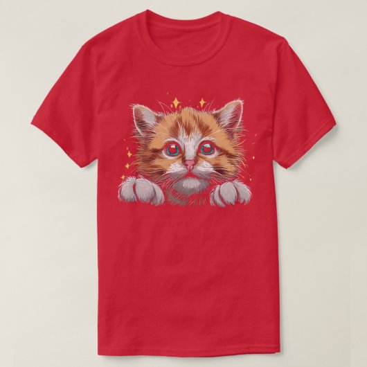 Schattigee Schattige kat T-shirt (Design voorkant)