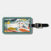 Schattigee Schattige kattenillustratie Bagagelabel (Voorkant horizontaal)