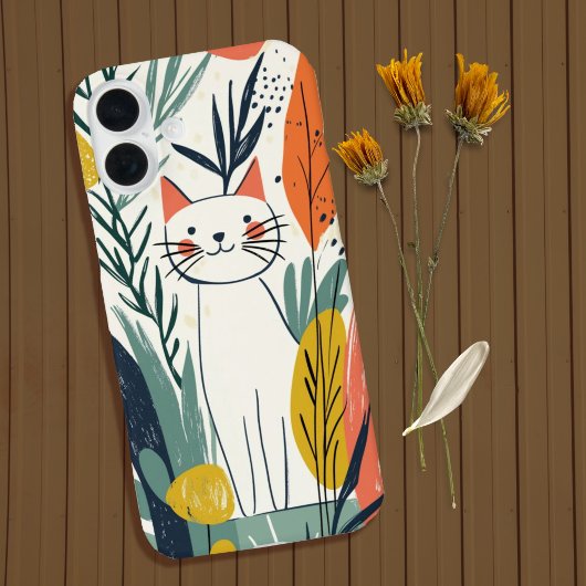 Schattigee Schattige kattenillustratie Case-Mate iPhone Case