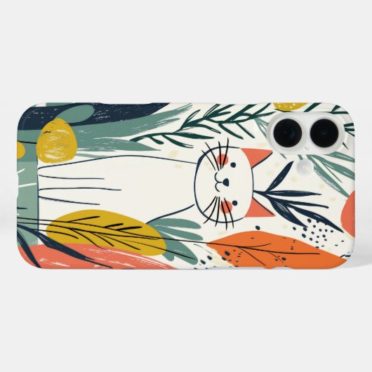 Schattigee Schattige kattenillustratie Case-Mate iPhone Case (Achterkant (horizontaal))