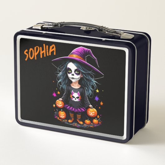 Schattigee Schattige Kawaii Halloween Witch (Achterkant)