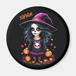 Schattigee Schattige Kawaii Halloween Witch Magneet