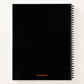 Schattigee Schattige Kawaii Halloween Witch Notitieboek (Achterkant)