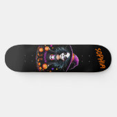Schattigee Schattige Kawaii Halloween Witch Persoonlijk Skateboard (Horizontaal)