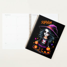 Schattigee Schattige Kawaii Halloween Witch Planner