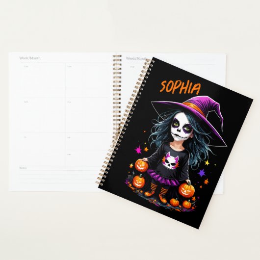Schattigee Schattige Kawaii Halloween Witch Planner (Display)